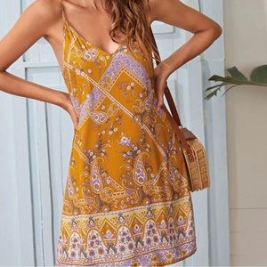 Small boho mid dress